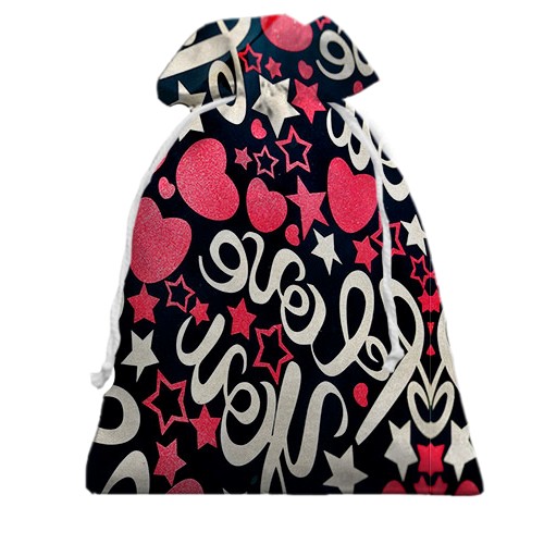 3D Подарочный мешочек Love you (вид сзади)