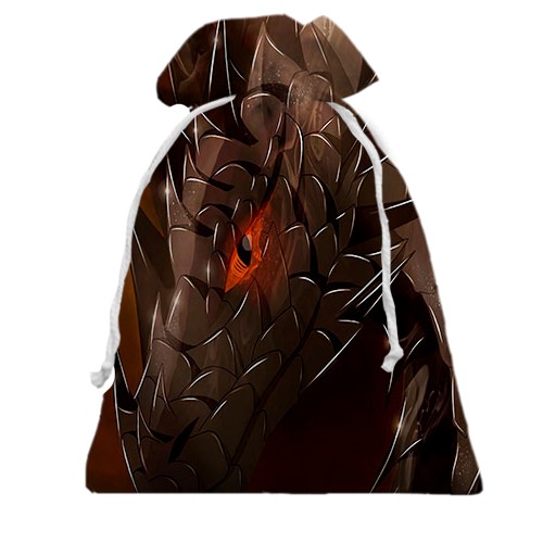 3D Подарунковий мішечок з драконом (вид спереду)