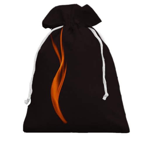 3D Подарунковий мішечок я язиком вогню (вид ззаду)