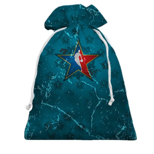 3D Подарунковий мішечок з логотипом NBA (вид спереду)