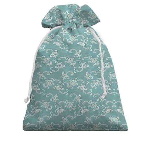 3D Подарочный мешочек с текстурой обоев (вид сзади)