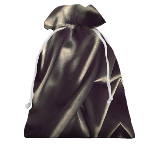 3D Подарунковий мішечок з шовковою тканиною (вид ззаду)