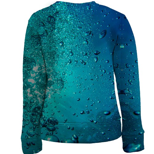 Детский 3D свитшот с подводным видом (вид сзади)