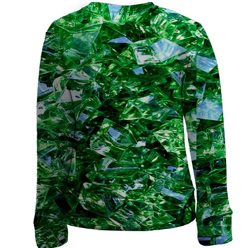 Дитячий 3D світшот з смарагдами (вид ззаду)