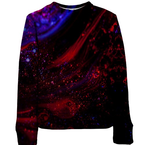 Детский 3D свитшот с красной жидкостью (вид спереди)