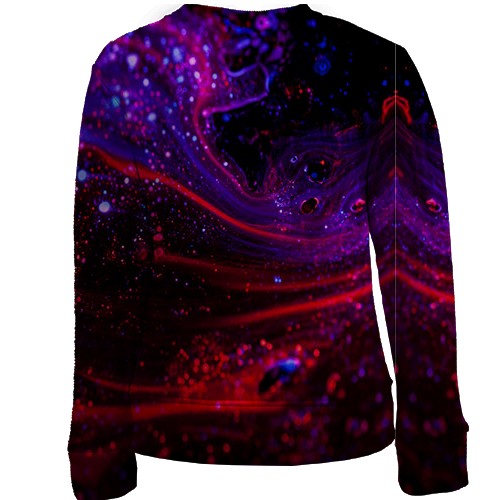 Детский 3D свитшот с красной жидкостью (вид сзади)