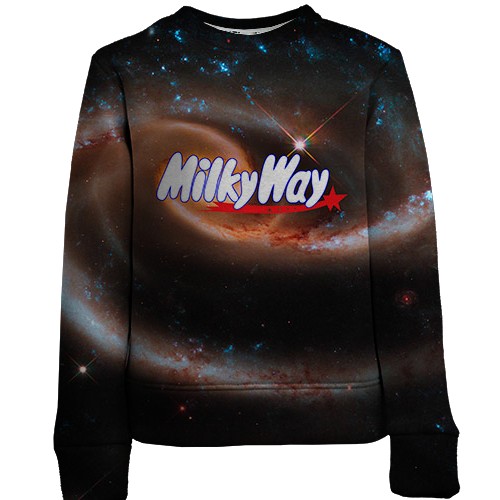 Дитячий 3D світшот Milky Way (вид спереду)