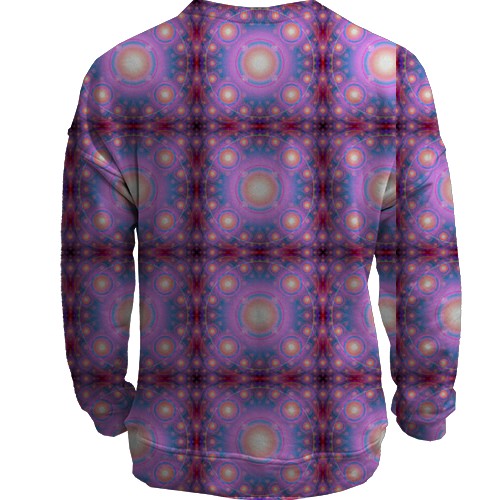 3D свитшот со световыми кругами (вид сзади)