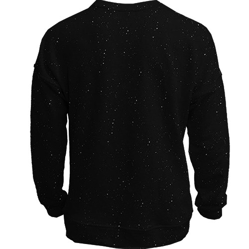 3D світшот з написом "Яка є" (вид ззаду)