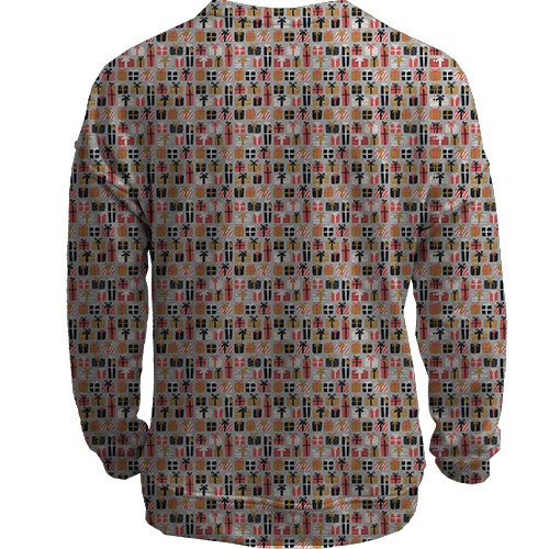 3D свитшот с подарками (вид сзади)