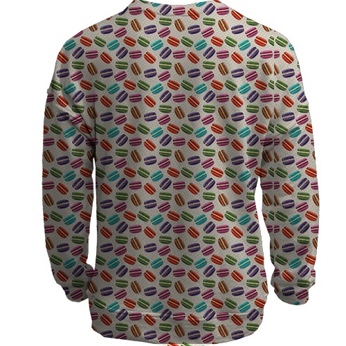 3D світшот з пончиками (вид ззаду)