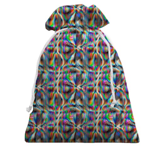 3D Подарунковий мішечок з голографічним плівкою (вид ззаду)