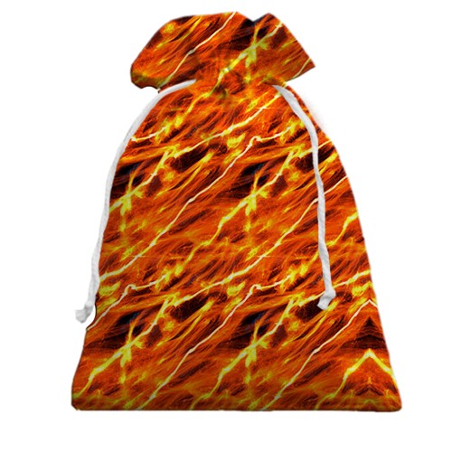 3D Подарунковий мішечок з електричною лавою (вид спереду)