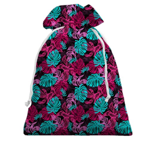 3D Подарунковий мішечок з яскравими листям (2) (вид ззаду)