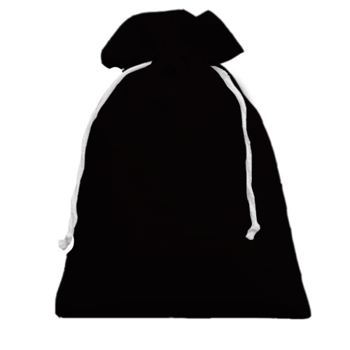 3D Подарочный мешочек с надписью "Любовь - это ваза" (вид сзади)