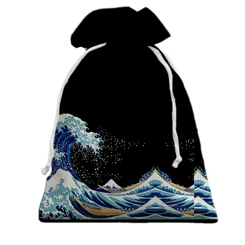 3D Подарунковий мішечок з хвилями (вид ззаду)