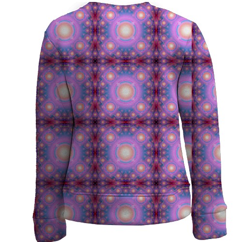 Детский 3D свитшот со световыми кругами (вид сзади)