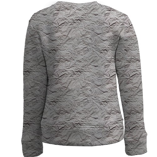 Детский 3D свитшот с помятой бумагой (вид сзади)