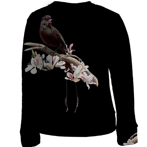 Дитячий 3D світшот з птицею на гілці (вид ззаду)