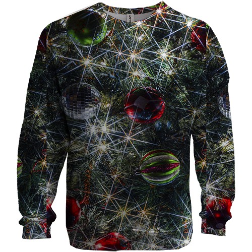 3D світшот з освітленими гірляндами (вид спереду)