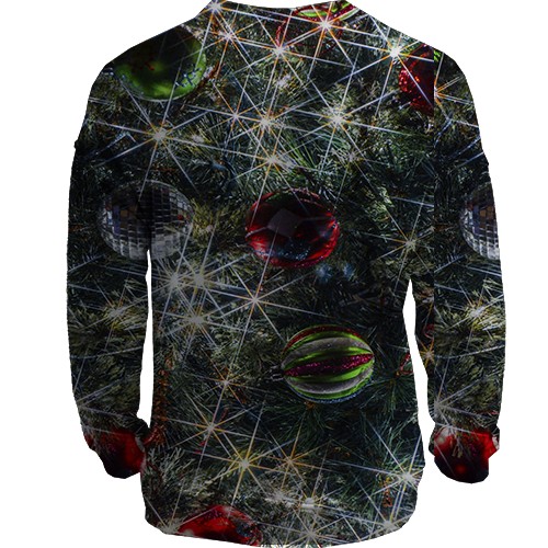 3D світшот з освітленими гірляндами (вид ззаду)