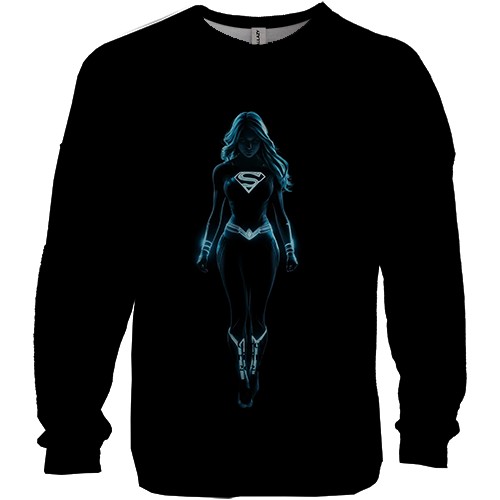 3D світшот Super Woman Neon (вид спереду)