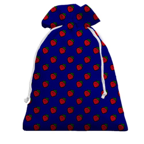 3D Подарунковий мішечок з полуничками (вид спереду)