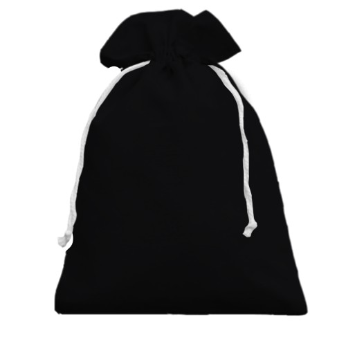 3D Подарунковий мішечок з чорною трояндою (вид ззаду)