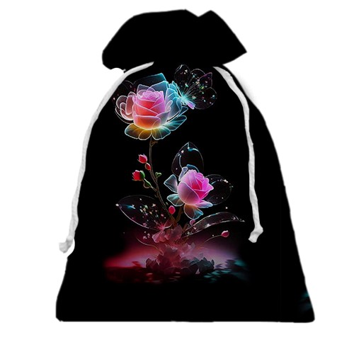 3D Подарунковий мішечок з казковою трояндою (вид ззаду)