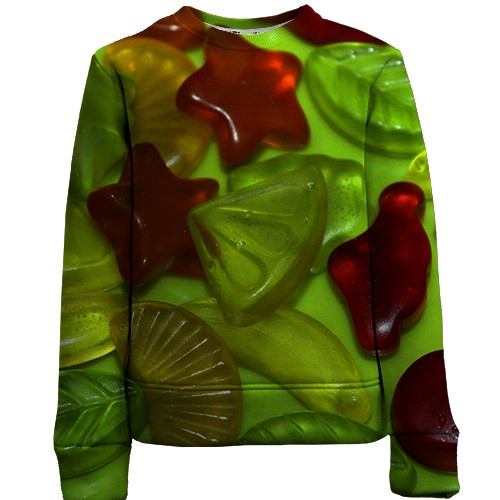 Дитячий 3D світшот з мармеладом (вид спереду)