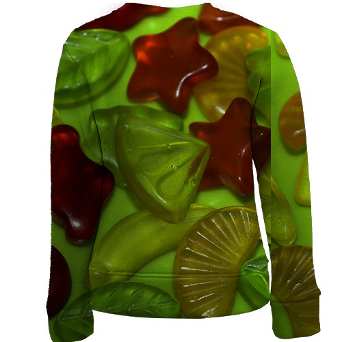 Дитячий 3D світшот з мармеладом (вид ззаду)