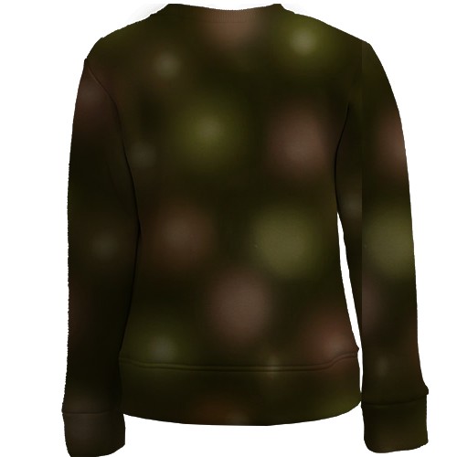 Дитячий 3D світшот Лисеня та гірлянда (вид ззаду)