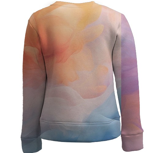 Дитячий 3D світшот з кольоровим димом (вид ззаду)