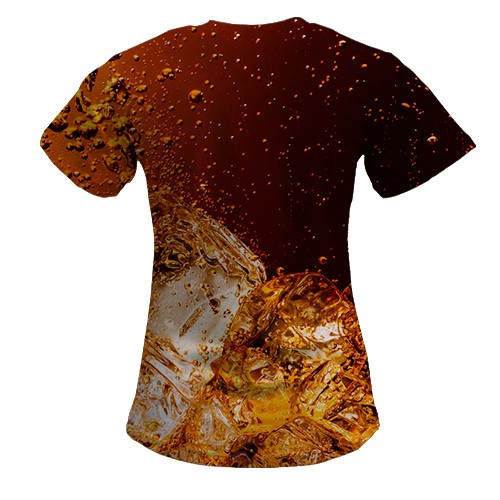 Жіноча 3D футболка Coca Cola (вид ззаду)