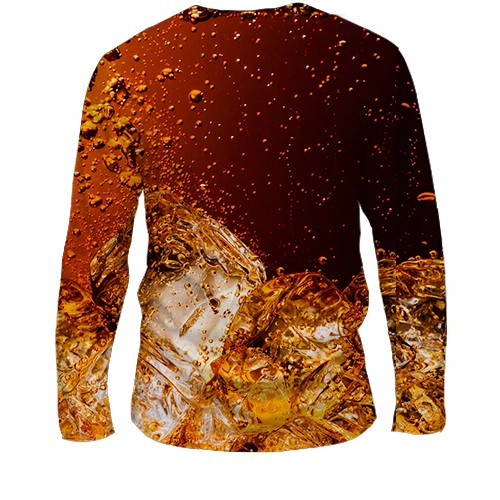 Чоловічий 3D лонгслів Coca Cola (вид ззаду)