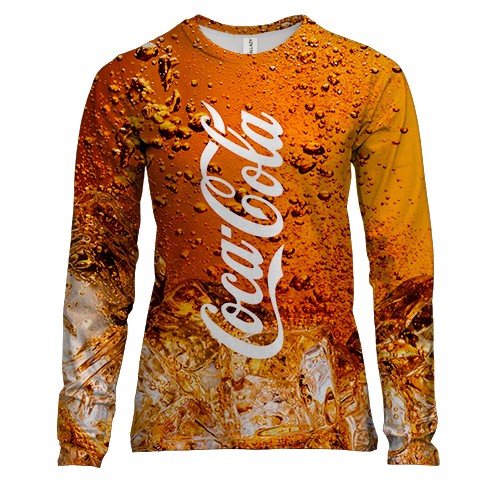 Жіночий 3D лонгслів Coca Cola (вид спереду)