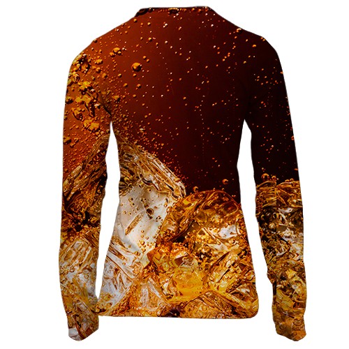 Жіночий 3D лонгслів Coca Cola (вид ззаду)