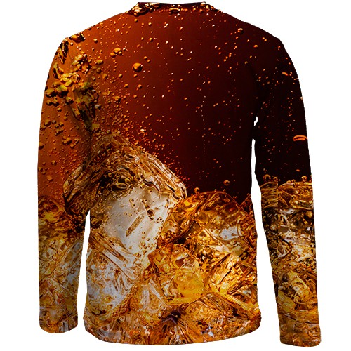 Детский 3D лонгслив Coca Cola (вид сзади)