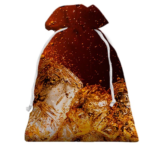 3D Подарунковий мішечок Coca Cola (вид ззаду)