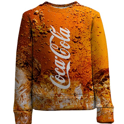 Детский 3D свитшот Coca Cola (вид спереди)