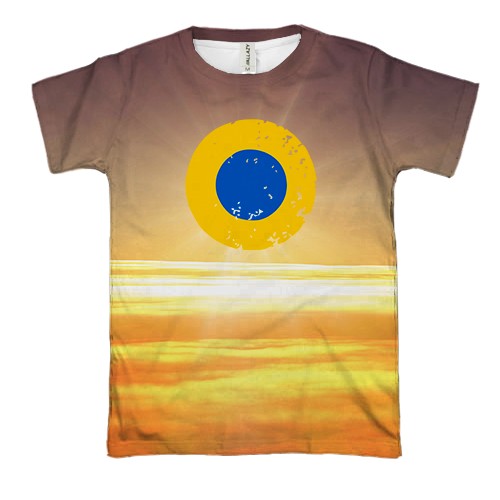 3D футболка Ukrainian air force (вид спереди)