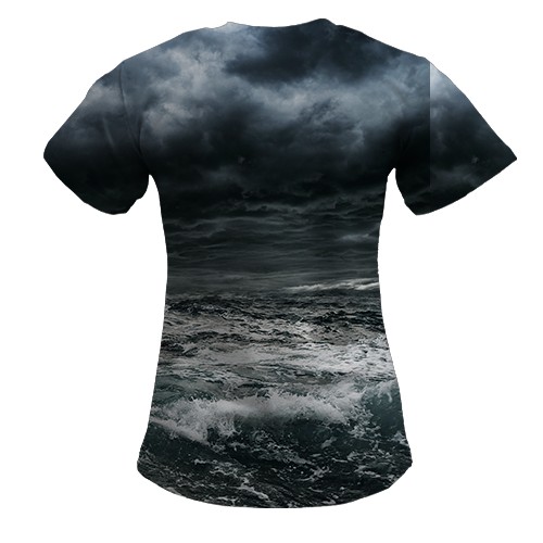 Женская 3D футболка Морская пехота (вид сзади)