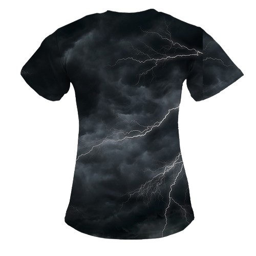 Женская 3D футболка ГУР Украины (вид сзади)