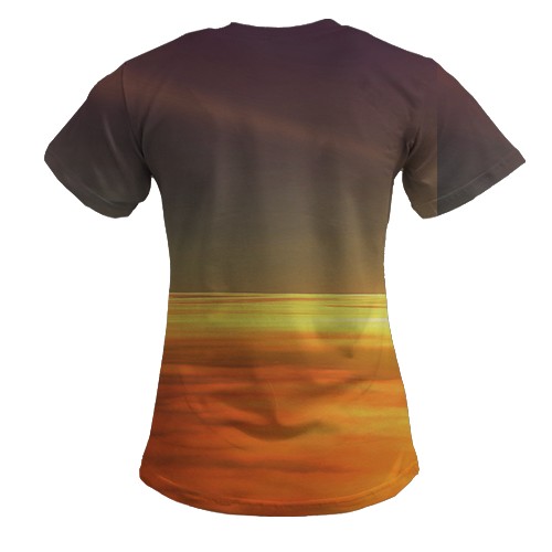 Жіноча 3D футболка Ukrainian air force (вид ззаду)