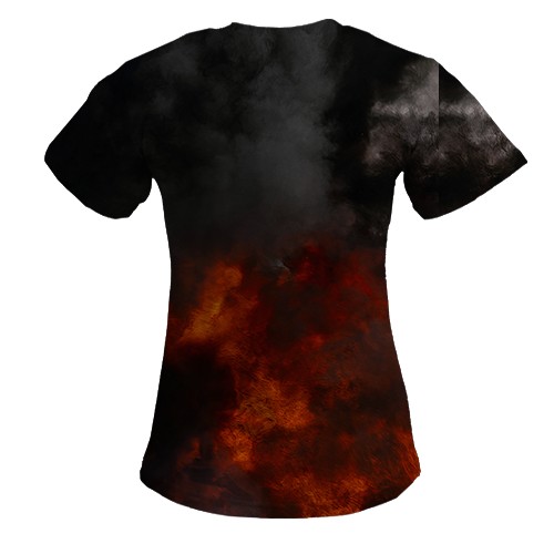 Жіноча 3D футболка Сапер - без права на помилку (вид ззаду)