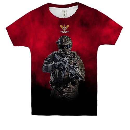 Дитяча 3D футболка ДШВ (вид спереду)