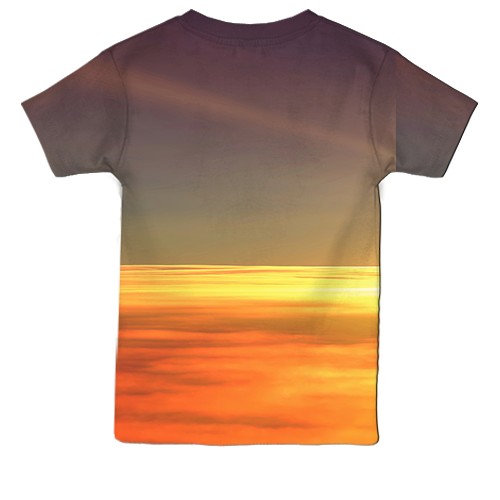 Детская 3D футболка Ukrainian air force (вид сзади)