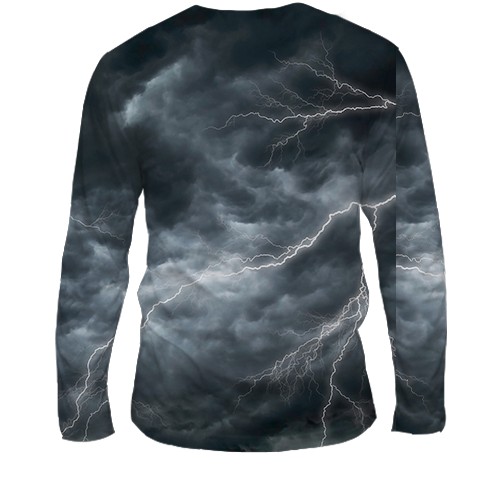 Мужской 3D лонгслив Силы специальных операций (ССО) (вид сзади)