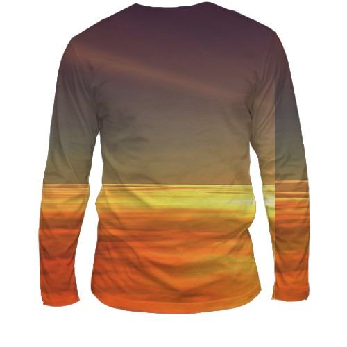 Мужской 3D лонгслив Ukrainian air force (вид сзади)