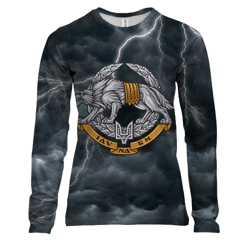 Жіночий 3D лонгслів Сили спеціальних операцій (ССО) (вид спереду)